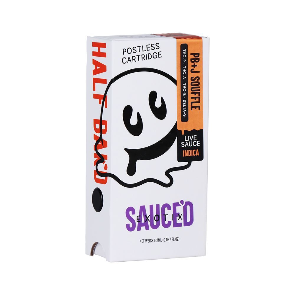Half Bak'd x Sauce'd Exotix THCA Vape Cartridge | 2g