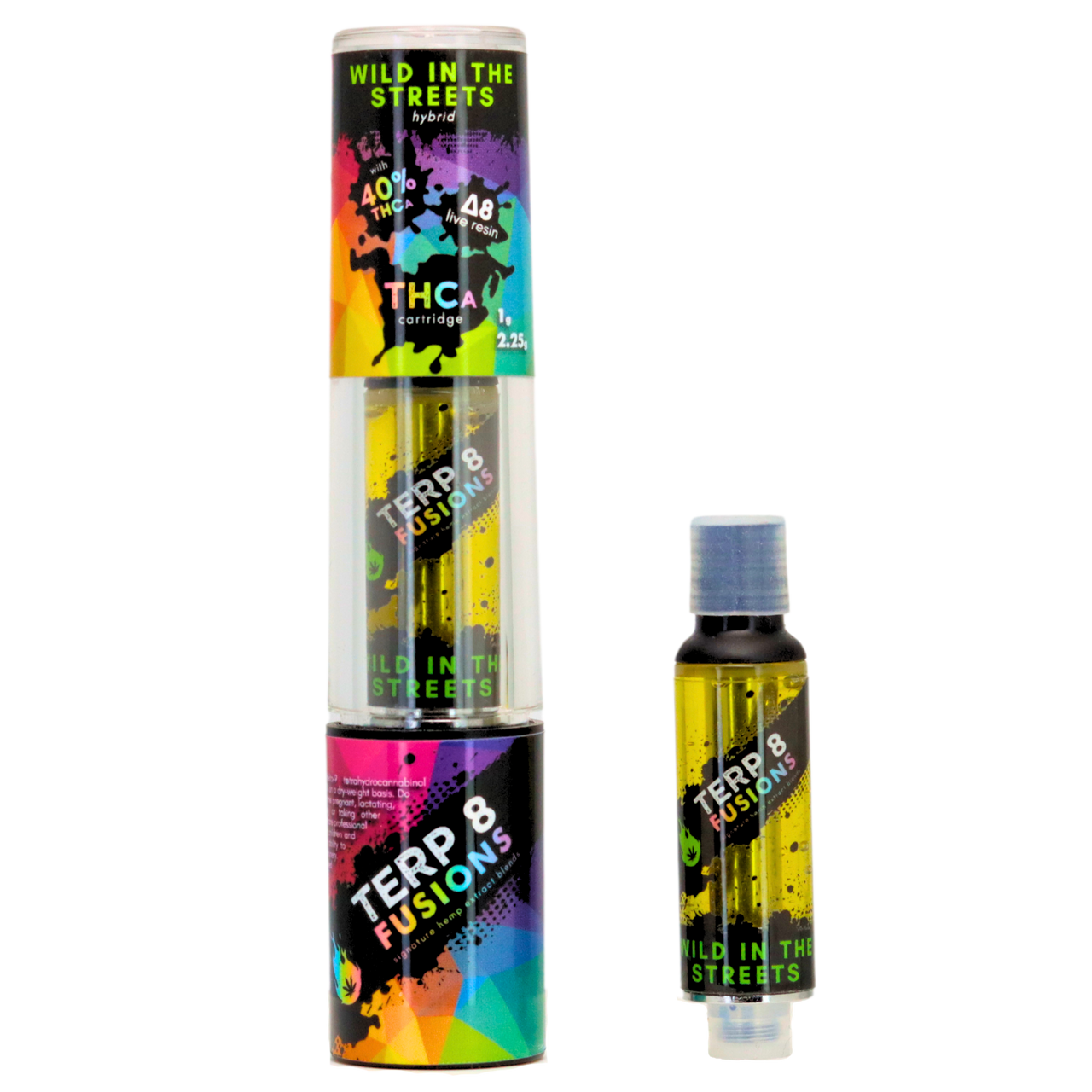 2.25-Gram Wild in the Streets THCA + D8 Live Resin Cartridge