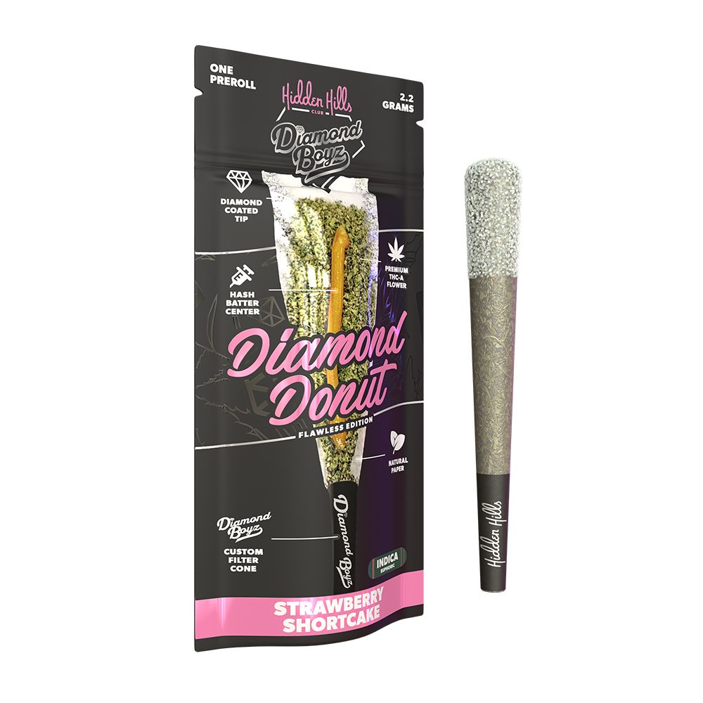 Hidden Hills x Diamond Boys THCA Diamond Donut Pre-Roll | 2.2g | 10ct Display