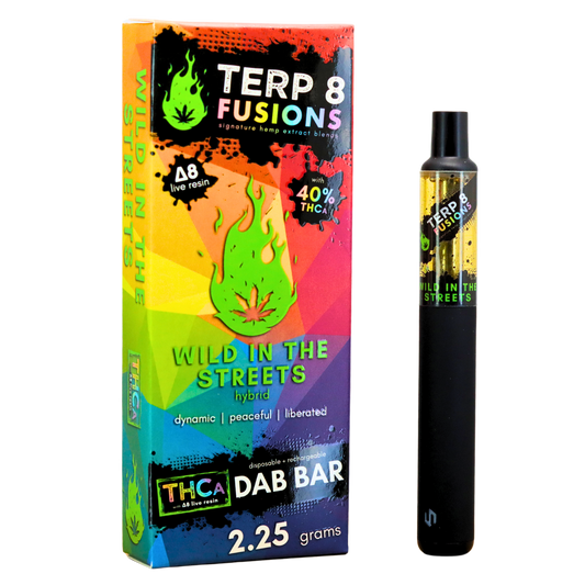 2.25-Gram Wild in the Streets THCA + D8 Live Resin Disposable Dab Bar