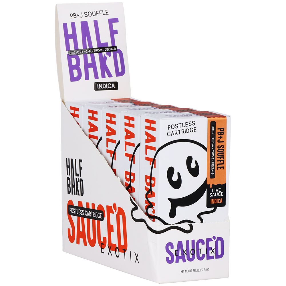 Half Bak'd x Sauce'd Exotix THCA Vape Cartridge | 2g