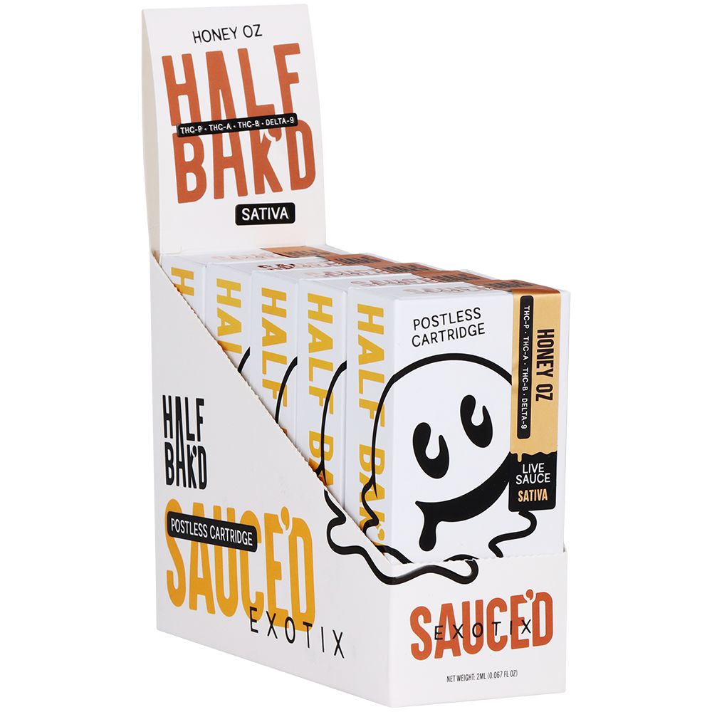 Half Bak'd x Sauce'd Exotix THCA Vape Cartridge | 2g