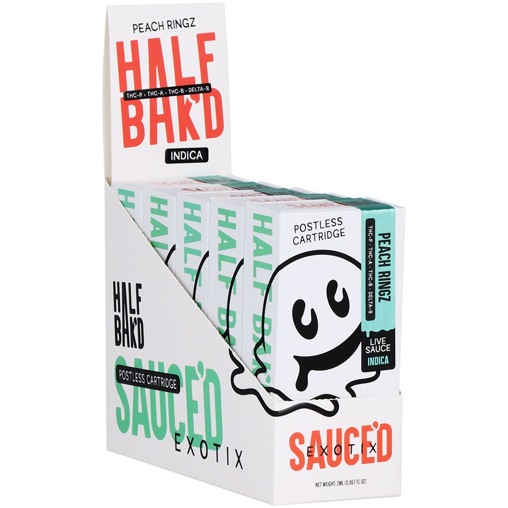 Half Bak'd x Sauce'd Exotix THCA Vape Cartridge | 2g